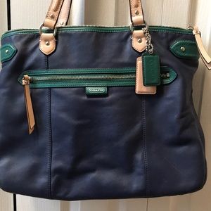 Blue coach bag